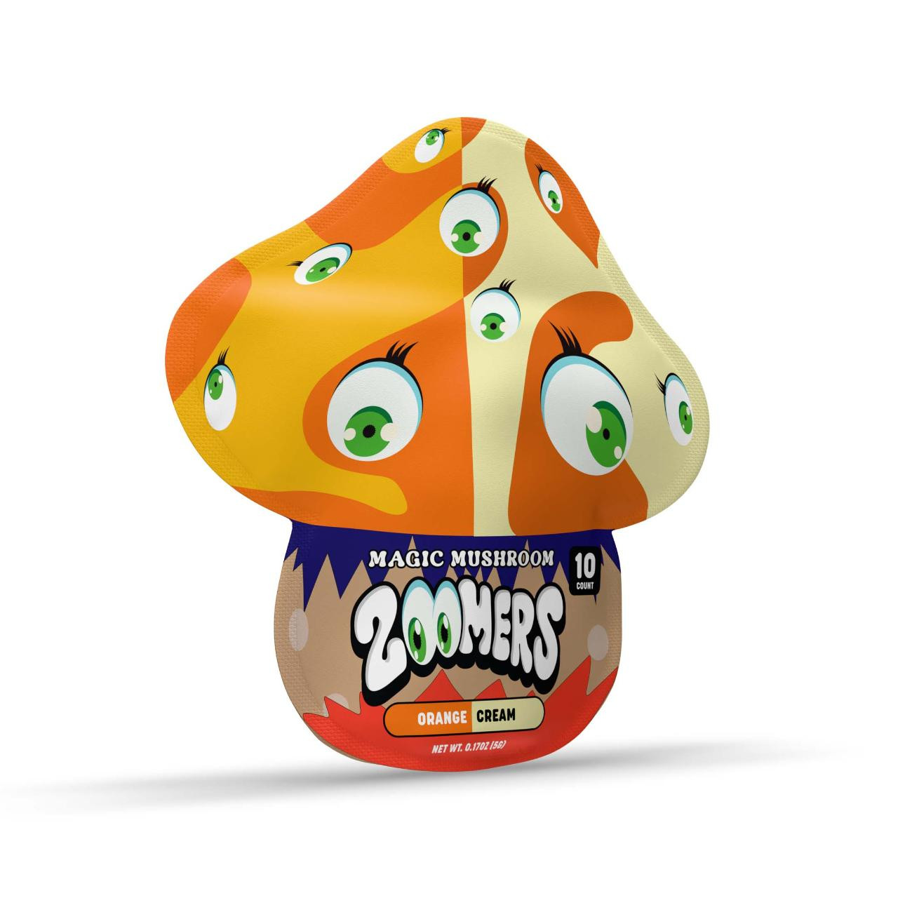 Zoomers DUO Magic Mushroom Gummies orange/cream